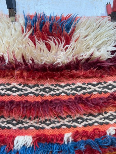 Vintage Fabulous Hand Knotted Turkey Tulu Wool Rug Carpet Floor Area 163x95 Cm - Picture 7 of 17