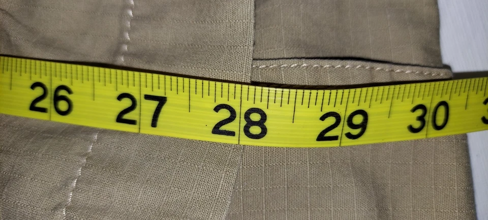 Nautica Cargo Shorts Beige Khaki Mens 50W BG Ripstop Utility Fishing Camping - Image 3 of 4