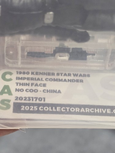 CAS 80+ Vintage Kenner Star Wars ESB * IMPERIAL COMMANDER NO COO * GRADED * AFA - Picture 4 of 7