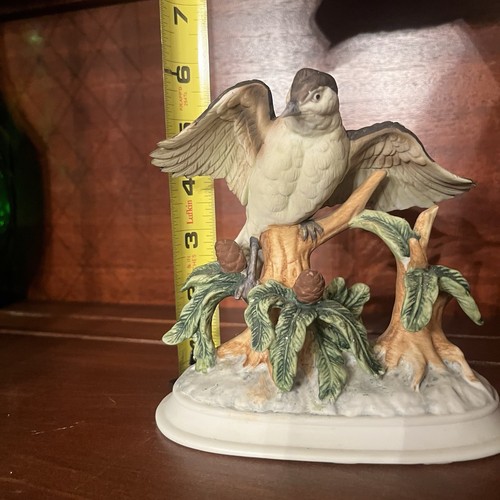 Vintage Porzellan Spottvogel Figur verschneite Kiefer Made in Japan - Bild 10 von 10