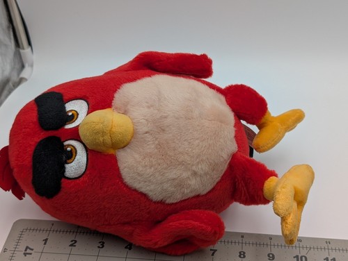 Commonwealth Angry Birds Red Plush 11 Inch No Sounds 2016  Rovio Stuffed Animal - Picture 7 of 7