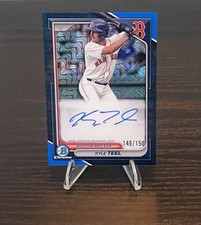 Kyle Teel - 2024 Bowman Mega Box Blue Mojo Refractor Autograph /150 RED SOX