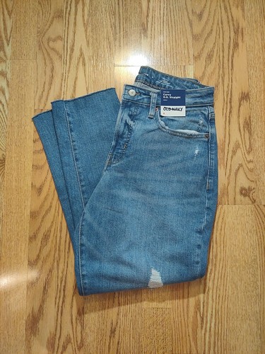 Old Navy Jeans high-rise curvy OG straight ankle size 8 NEW NWT Women's Blue 