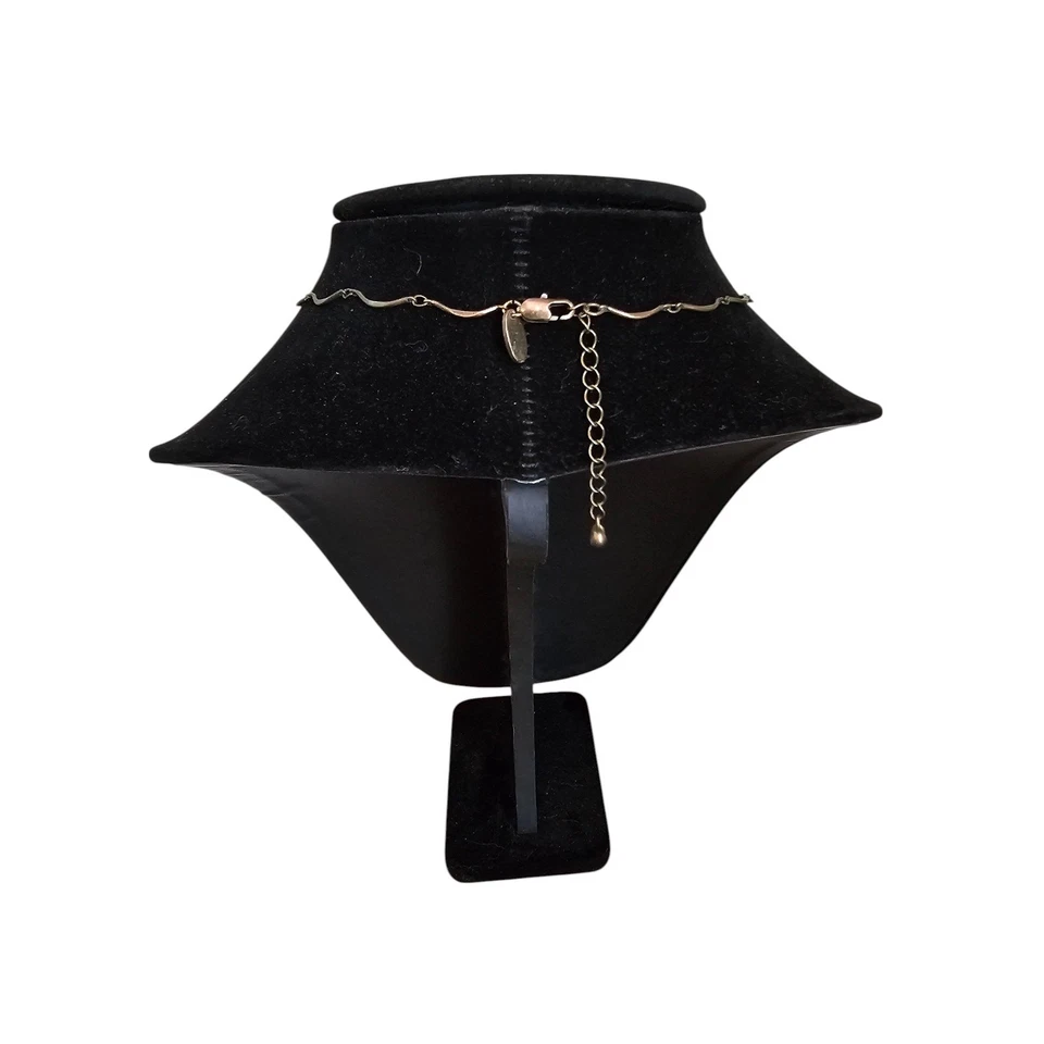 Collar vintage estilo suroeste cuentas de cobre y verde azulado Foto 3 de 4