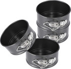 4-Inch Mini Springform Pan Set - 4 Piece Small Nonstick Cheesecake Pan for Mini