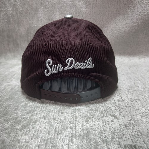 Arizona State Sun Devils ASU Zephyr 2 Tone Maroon Silver Adjustable Hat Cap NCAA - Picture 3 of 8