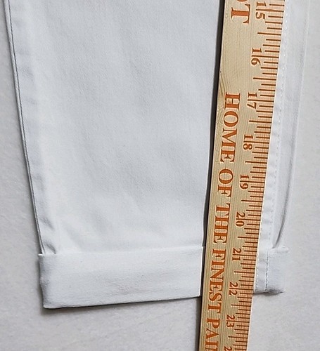NWT Women's Jones New York Lexington White Size 6 Cuffed Capri - Picture 8 of 10