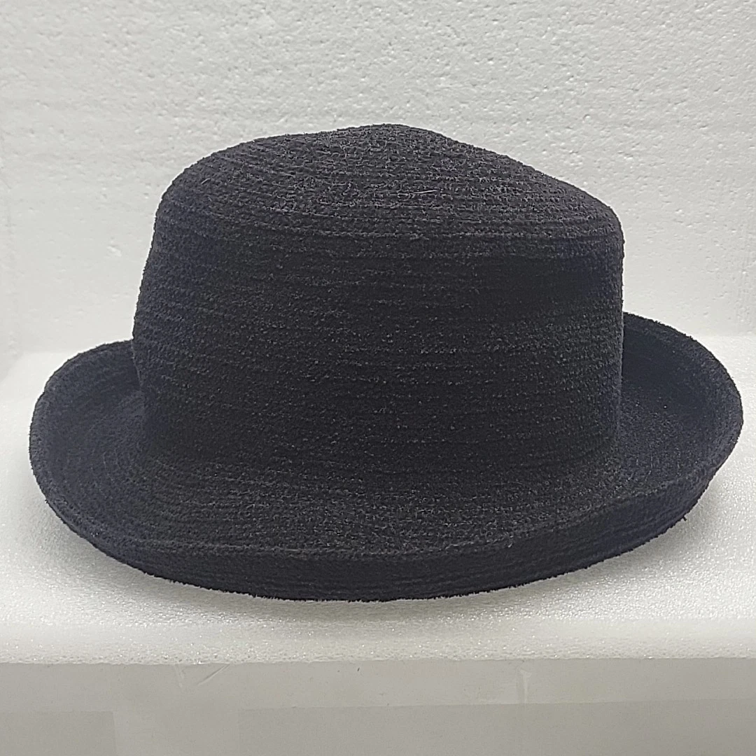 Toucan New York Los Angeles Wool Felt Fedora Hat Black Concho Band USA Western Toucan Hat Womens Western Beaded Band Wool Felt Brown  main image 2