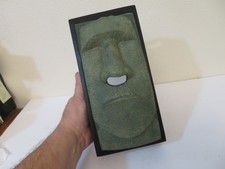 Vintage Easter Island Head Tiki Tissue Box Cover by Rotary Hero Inc. JAPAN