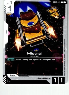 Set Of 4 Mistral GD01-078 C Newtype Rising Gundam Lightly Played