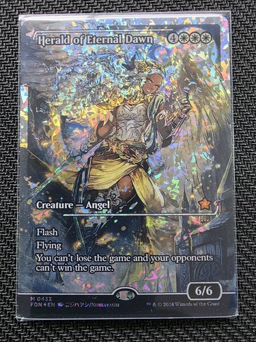 Herald of Eternal Dawn (Showcase) (Fracture Foil) NM #433 Mtg Foundations WOTC