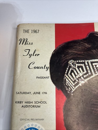 Programma ufficiale 1967 Miss Tyler County Pageant Woodville Texas vintage - Foto 2 di 14