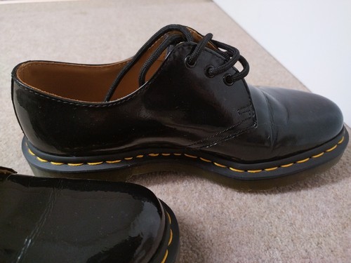 Dr Martens AW501 Leather Black Womens Shoes Size 5 UK 38 EUR, Worn Once Inside - Picture 4 of 10