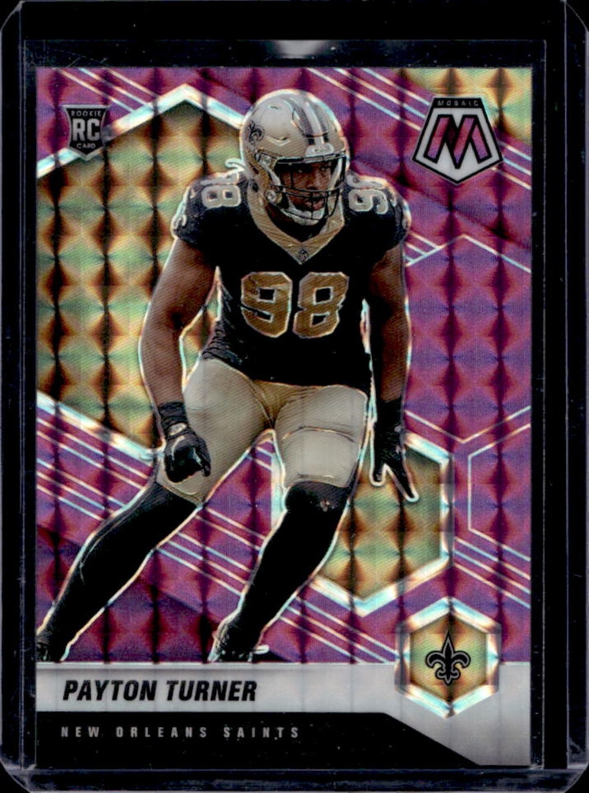 Payton Turner Panini Mosaic #352 Purple Mosaic