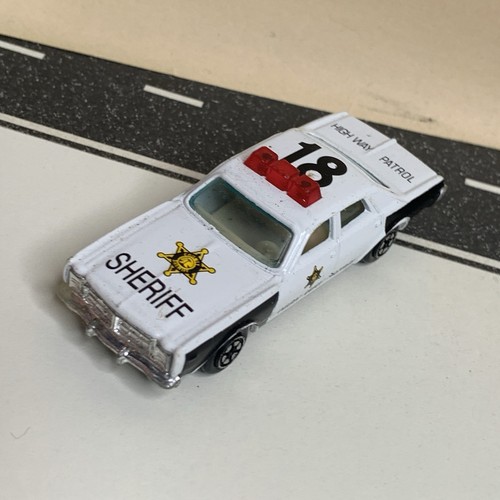 Yat Ming Dodge Monaco Sheriff Highway Patrol Police Car Black/White 1:64 - Picture 12 of 13