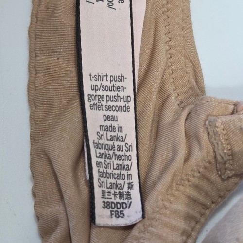 Victoria's Secret T-Shirt Push Up BH Gr. 38DDD beige hellbraun Preppy Lounge Freizeit - Bild 6 von 7