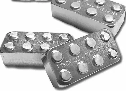 3 x 1 oz .999 Silver hand poured Monarch Mint Lego art bar building blocks! Cool