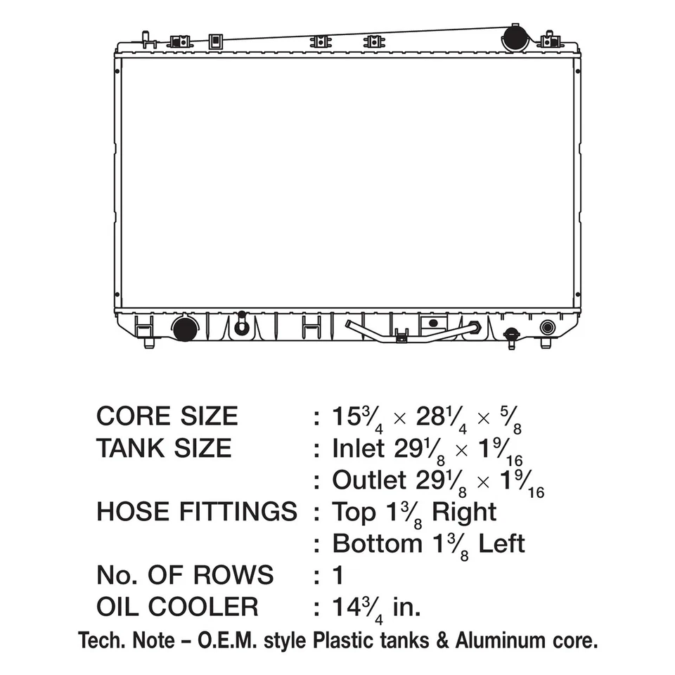 For Toyota Avalon 2000-2004 CSF Engine Coolant Radiator — 第 2/2 张图片