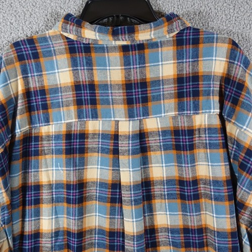 St Johns Bay Flannel Shirt Men Big Tall 5XLT Classic Fit Chest Pocket MultiPlaid - Picture 7 of 9
