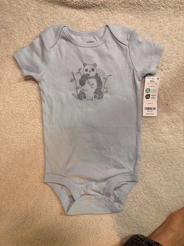 6 nuevas piezas para niños pequeños de Carter Pandas, rayas, vehículos niños o niñas - Imagen 9 de 10