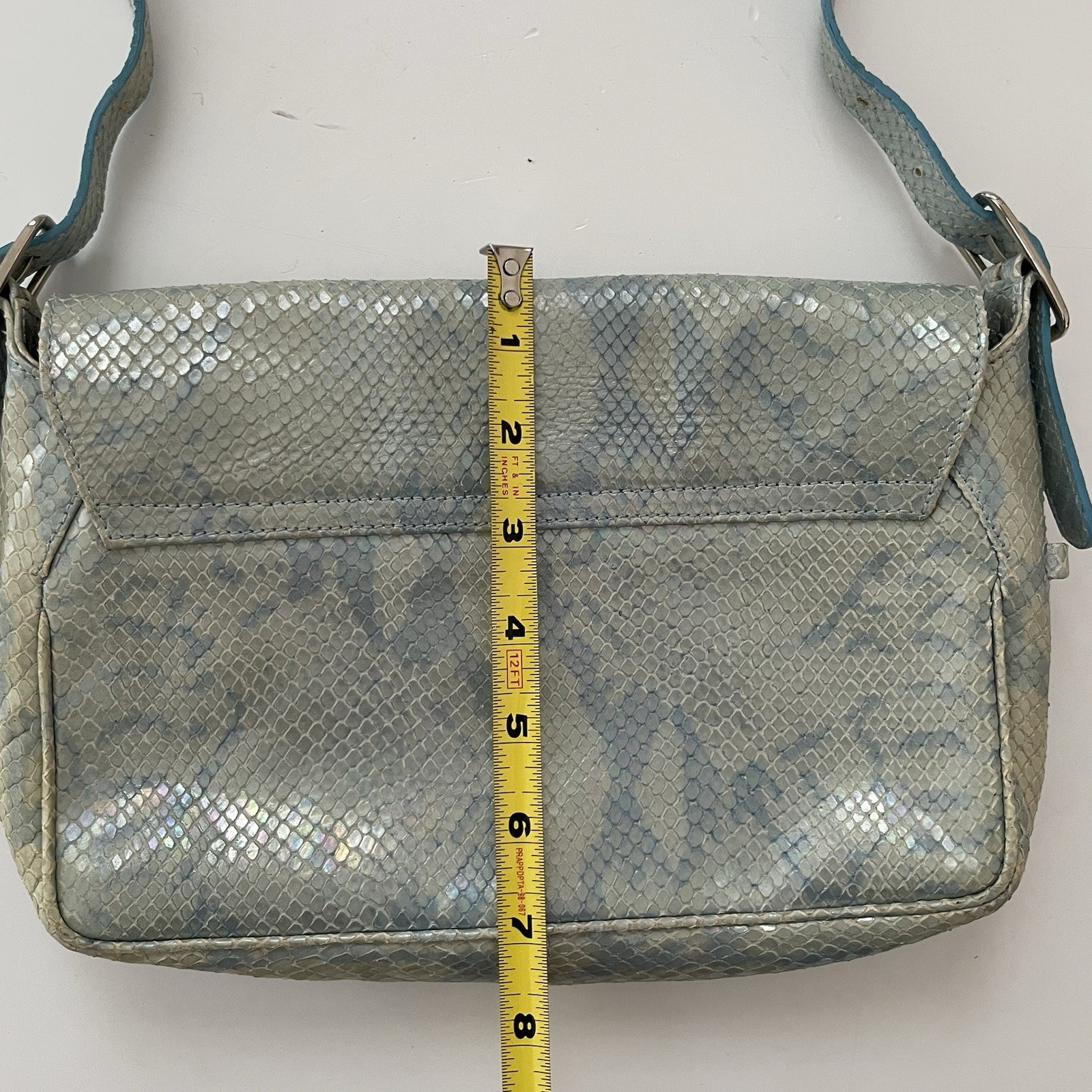 Escada Aqua  Iridescent Python Embossed Leather  … - image 15
