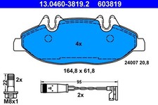 ATE Bremsbelagsatz, Scheibenbremse 13.0460-3819.2 für MERCEDES-BENZ
