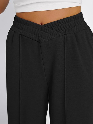 niyokki Womens Sweatpants Wide Leg Long Pants Casual Baggy X-Large, Black - Picture 6 of 6