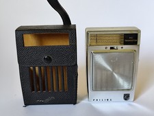 *Selten* Vintage Philips Rosette L0X 20T Transitor Tragbares TaschenRadio 1963 