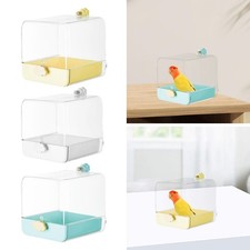 Parrot Bathing Tub Pet Bird Bath Box Parrot Water Shower Bowl