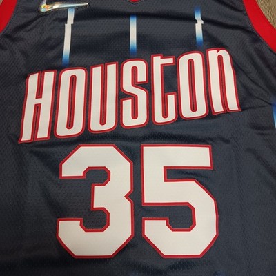 Nike Christian Wood Houston Rockets #35 Navy Blue City Swingman