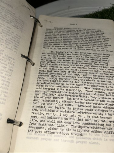 VINTAGE 1946 THEOLOGIE, PREDIGT, EPHEMERA, PROPHET TYP BIBELSTUDIUM HANDSCHRIFT NOTIZEN - Bild 1 von 24