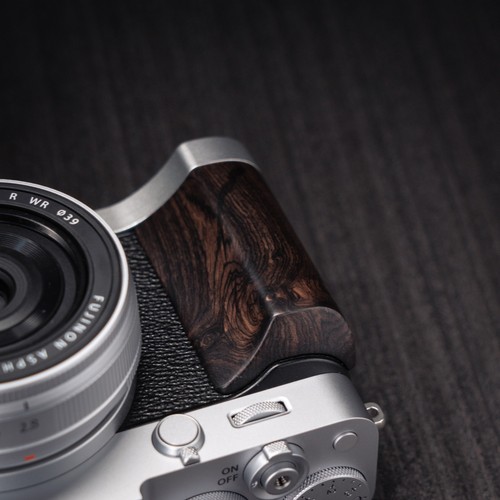 Aluminum Alloy Wood Hand Grip L Base Plate For Fuji film XE5 Camera - Picture 44 of 88