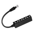 RJ45 Splitter 4 Port Ethernet Cable Connector Adapter For Networking Extension