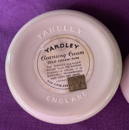 Set of 2 DECO Vintage Yardley London England Cleansing & Complexion Cream Jars - Picture 10 of 15