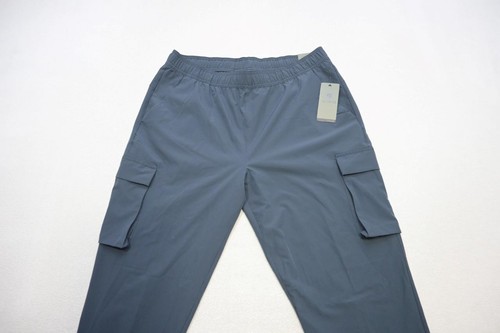 Apana Cargo Sweat Pants Tapered Joggers Blue Athletic Mens Sz Large NWT - Picture 4 of 9
