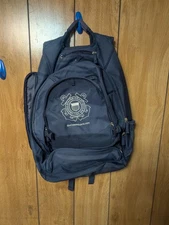 United States Coast Guard Backpack Laptop Compartment Blue Embroidered Crest