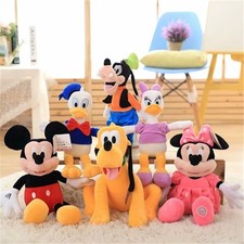 ✅Peluche Topolino Minnie Paperino Paperina Pippo Pluto Mickey Mouse pupazzo 28cm