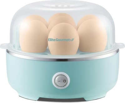 Elite Gourmet EGC115M Easy Egg Cooker Electric 7-Egg 7 Egg, Retro Mint 