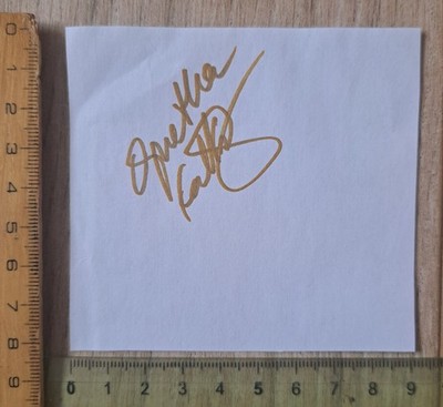 SIGNIERTES AGNETHA FÄLTSKOG AUTOGRAMM ORIGINAL ABBA VOYAGE