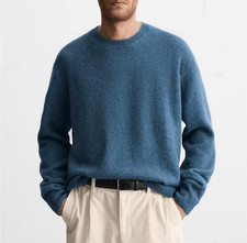 Zara Basic Sweater Men's Size XL Alpaca Wool Pullover Casual