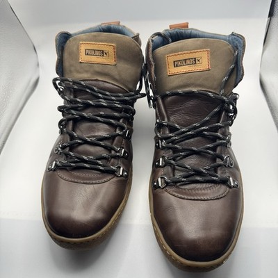 Pikolinos Boots Men s Ankle EU SZ 45 /US 11-11.5 Brown Leather* See Photos*