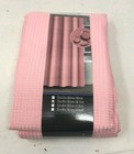 Pink Fabric Shower Curtain Pretty House Waffle Style Texture 72 Inchx78 Inch New