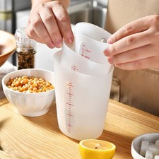 125/250/500ml Silicone Measuring Cup Flexible Pour Cup Double Scale Mixing Cup