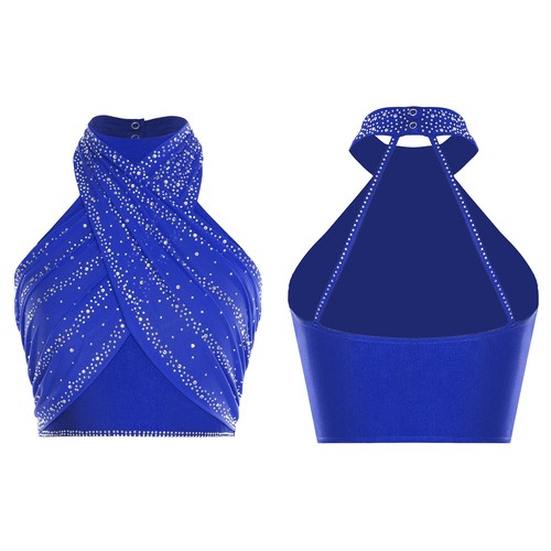 Damen Bluse vorne Shirt Cross Tank Top Kleidung Crop Tops Sommer Bodycon Yoga - Bild 28 von 60