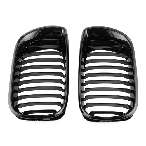FÜR BMW 3ER E46 4-TÜRER 2001-2005 FACELIFT GLANZ SCHWARZ NIERE GITTER VORNE - Bild 8 von 10