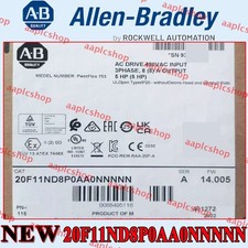 New NEW PLC 20F11ND8P0AA0NNNNN PowerFlex Air Cooled 753 AC Drive Free Ship
