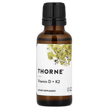 Thorne, Vitamin D + K2, 1 fl oz (30 ml), Expiry: 07/2026