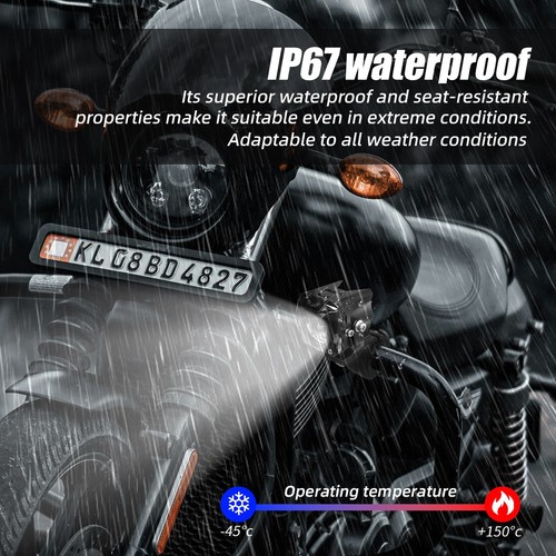 Motorcycle LED Auxiliary Headlight White Yellow Fog Lights with Low Power Use - Picture 7 of 12