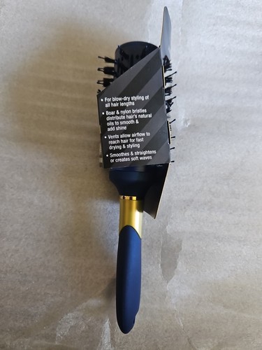Conair Velvet Touch Vent Hair Brush Blue Handle New - Picture 2 of 4