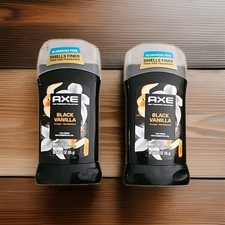 2 Axe Fine Fragrance Deodorant Stick for Men Black Vanilla Orange Sandalwood 3OZ